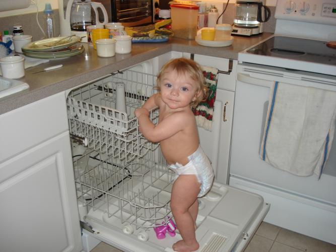 Zach Helping Grandma